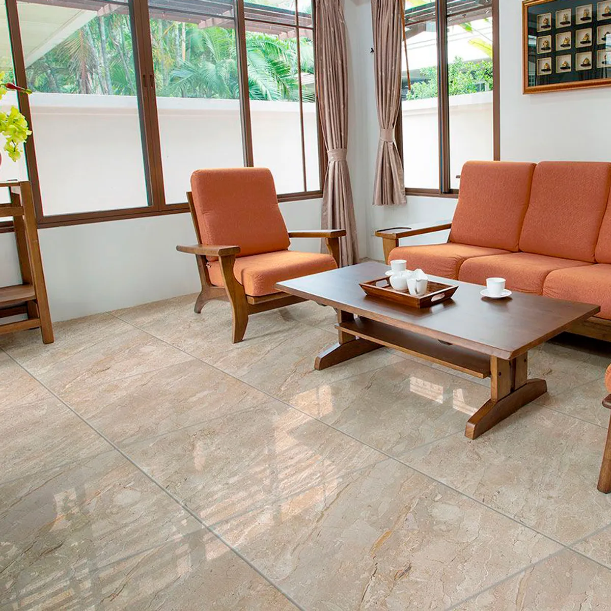 Piso Essenza Brilhante HD 61x61cm Caixa 2,23m² Cinza, marca Formigres - Foto Principal