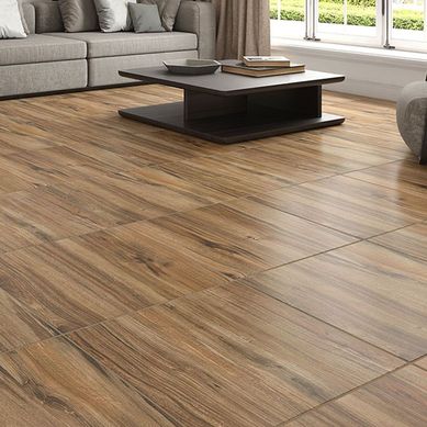 Piso Tavola Madeira Mate HD 61x61cm Caixa 2,23m Marrom