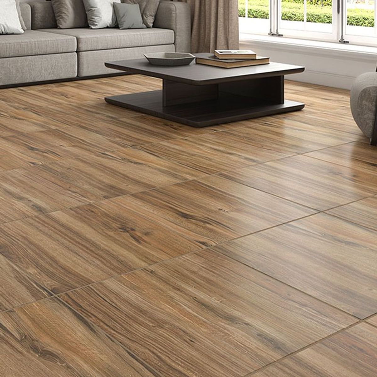 Piso Tavola Madeira Mate HD 61x61cm Caixa 2,23m² Marrom, marca Formigres - Foto Principal