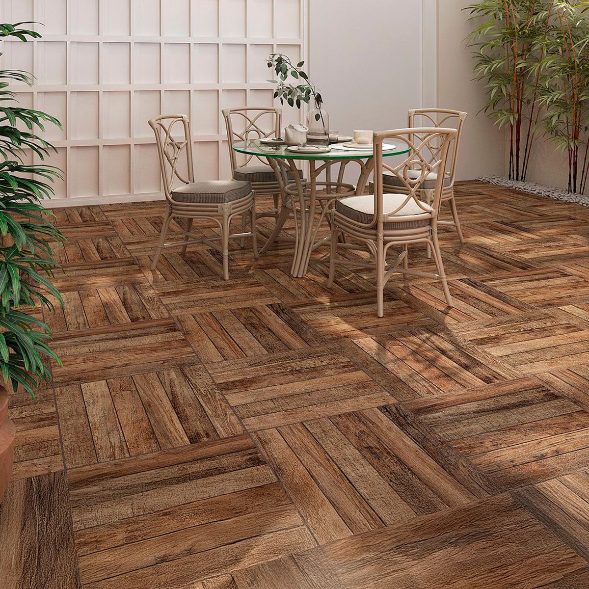 Piso Ecologic HD 61x61cm Caixa 2,23m² Protetiva Aderente Marrom Formigres, marca Formigres - Foto Principal