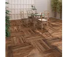 Piso Ecologic HD 61x61cm Caixa 2,23m² Protetiva Aderente Marrom Formigres