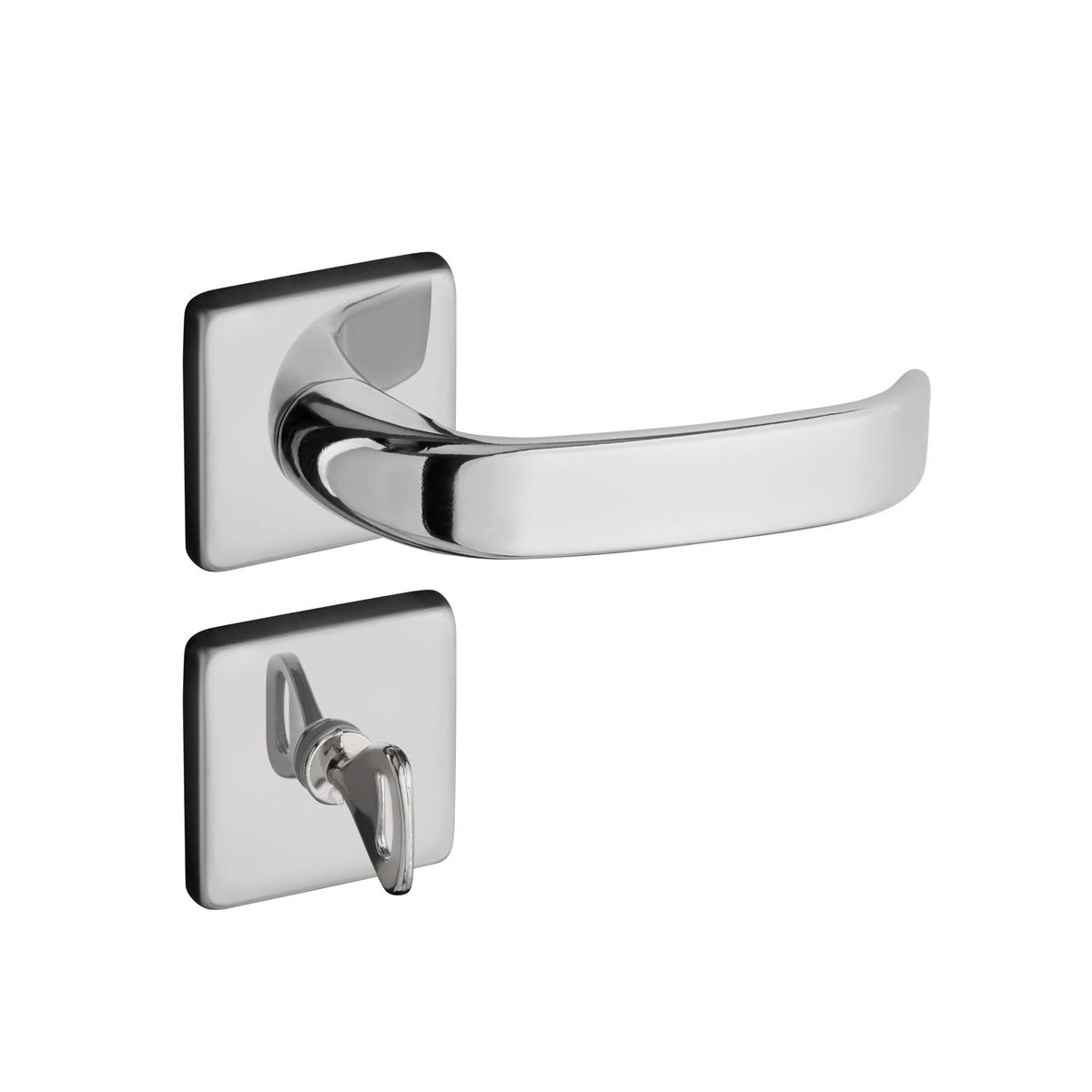 Fechadura Zamac Concept Roseta 413 Banheiro Cromado, marca Pado - Foto Principal