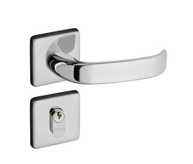 Fechadura Zamac Concept Roseta 413 Externa Cromado