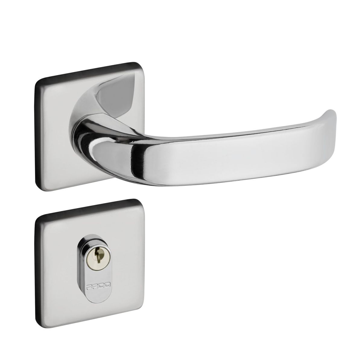 Fechadura Zamac Concept Roseta 413 Externa Cromado, marca Pado - Foto Principal