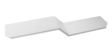 Prateleira Z em MDF Laqueada 20x100x1,8cm Branco