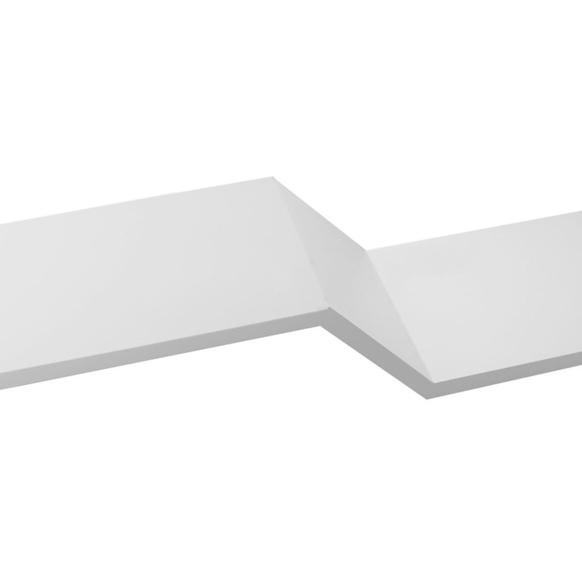 Prateleira Z em MDF Laqueada 20x100x1,8cm Branco, marca Uvim - Foto Principal