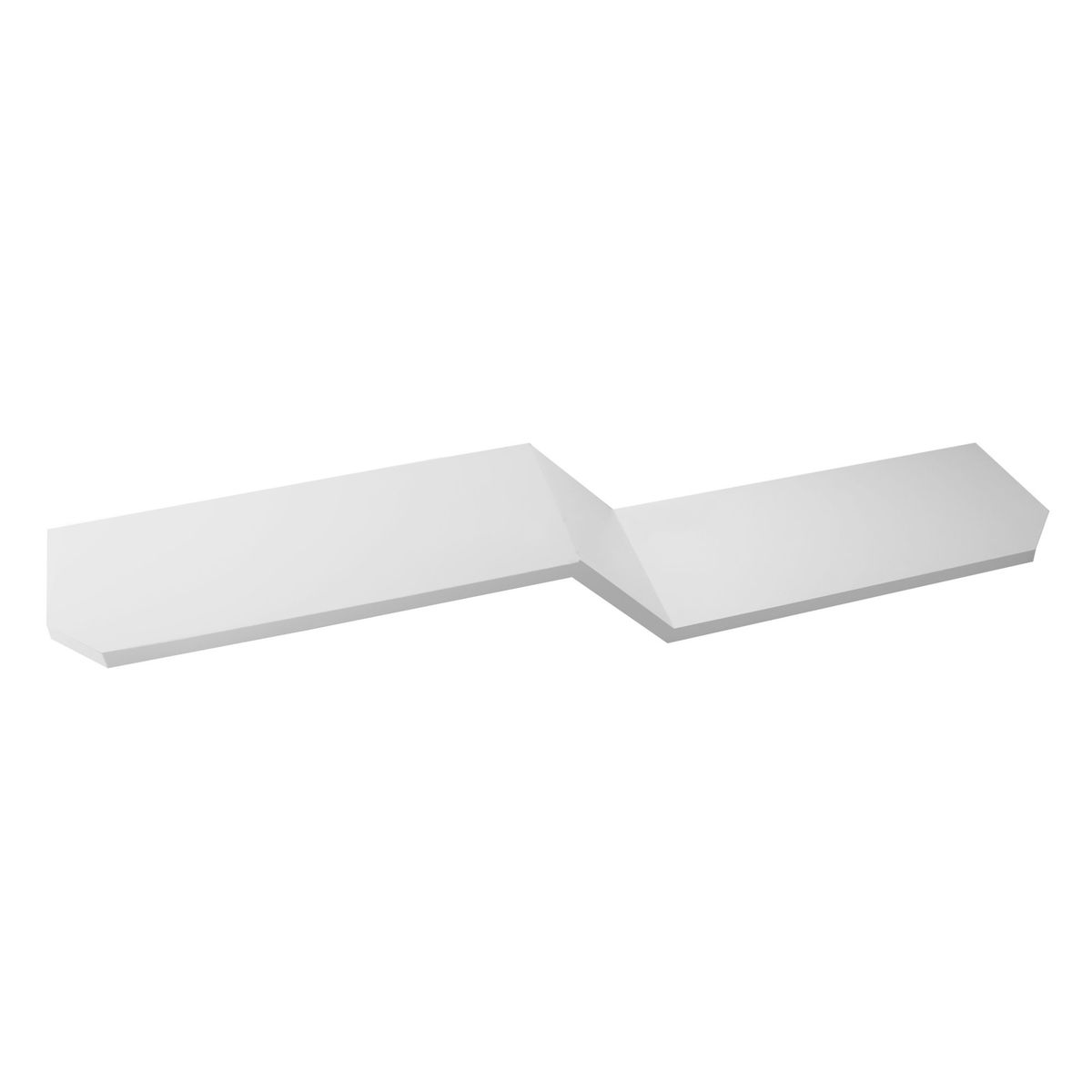 Prateleira Z em MDF Laqueada 20x100x1,8cm Branco, marca Uvim - Foto Principal