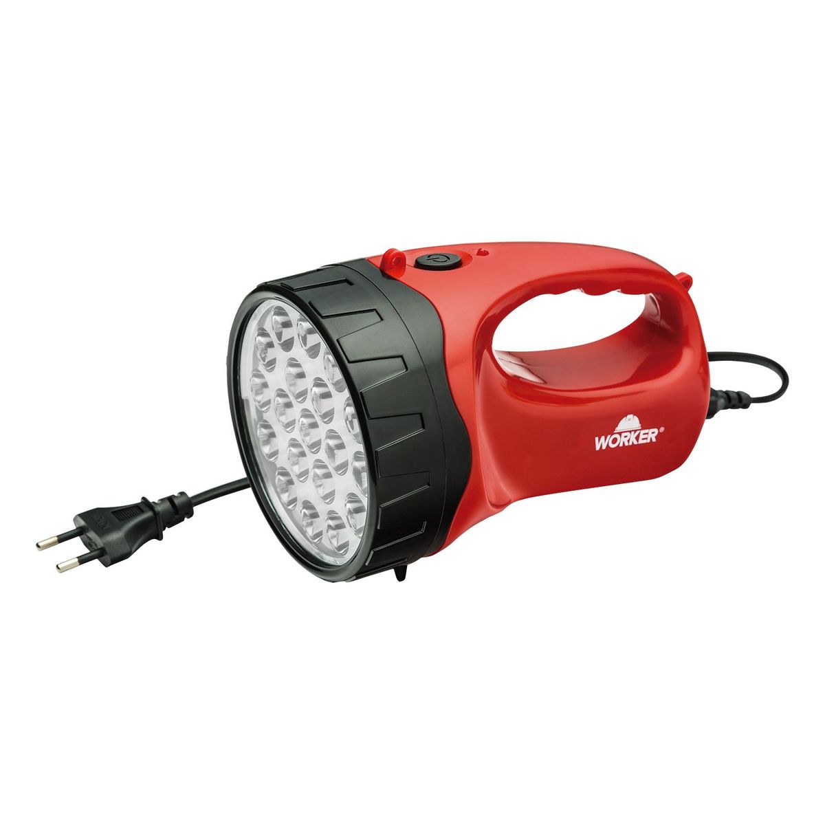 Lanterna De Mão 21 Leds Bivolt Recarregável, marca Worker - Foto Principal