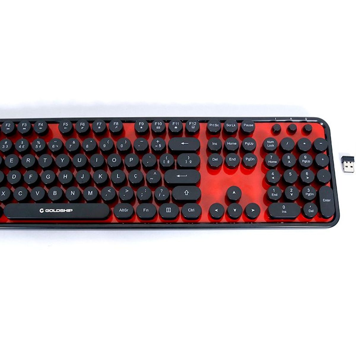 Kit Teclado e Mouse Retrô, marca Goldship - Foto Principal