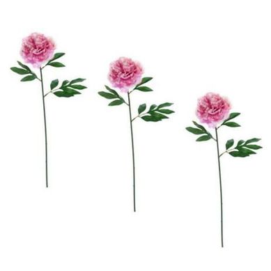 Combo com 3 Flores Artificiais Penia 63cm Rosa