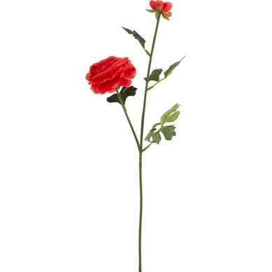 Flor Artificial Ranculus 54cm Vermelho