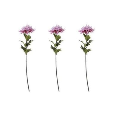 Combo com 3 Flores Artificiais Crisntemo 84cm Ros 
