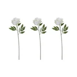 Combo com 3 Flores Artificiais Crisântemo 84cm Laranja