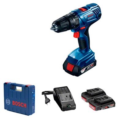 Parafusadeira Furadeira de Impacto Bosch GSB 180, 2 baterias