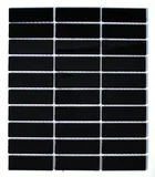 Pastilha de Vidro Retangular Preto 32,7x27,6cm