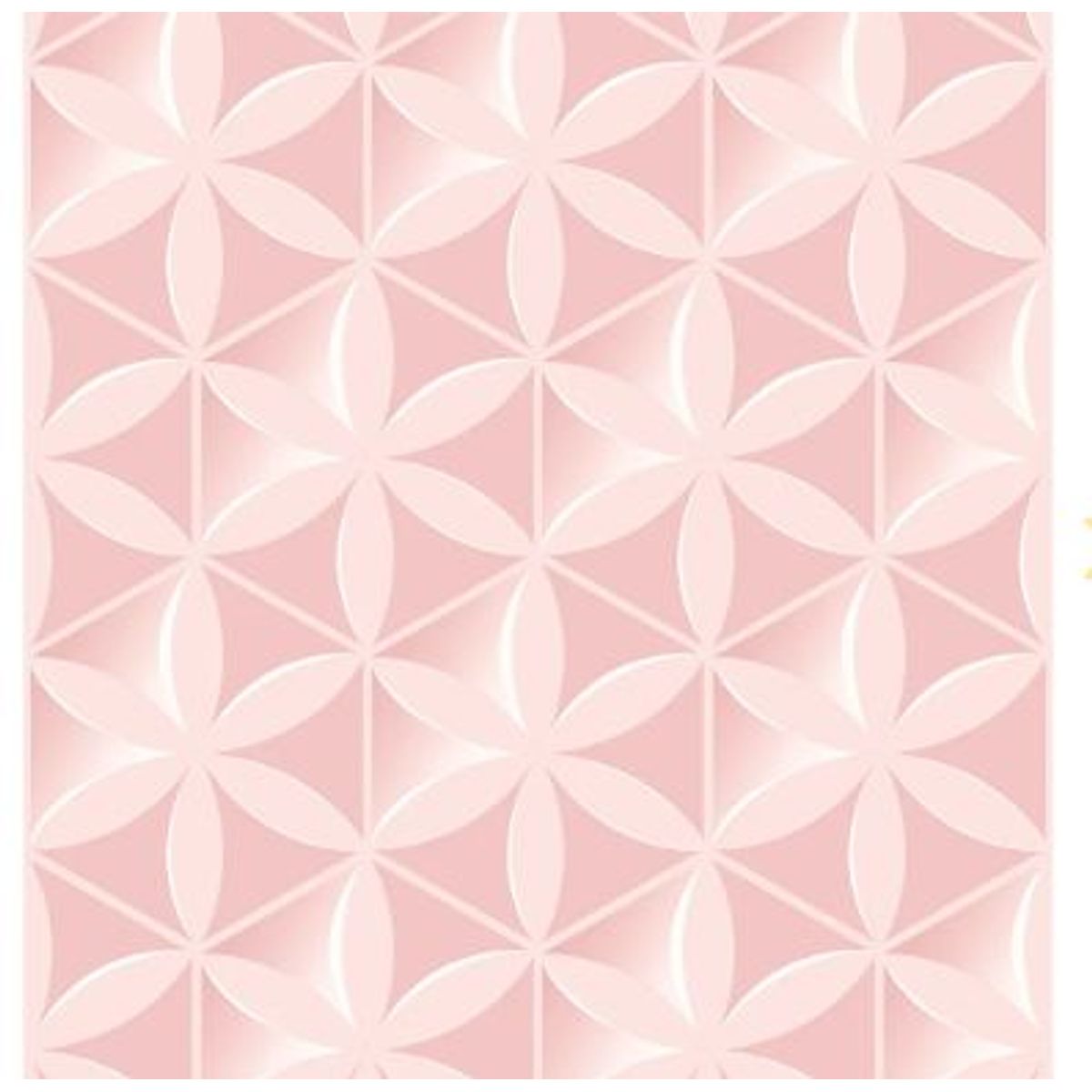 Tecido Adesivo Bobina 50x300cm Flor 3D Rose, marca Flok - Foto Principal