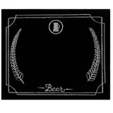 Quadro de Tecido Adesivo Lousa Gourmet Beer 40x49cm Preto