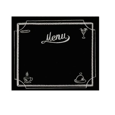 Quadro de Tecido Adesivo Lousa Gourmet Coffee 40x49cm Preto