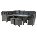 Conjunto de Área Externa Gipsy Jantar Ratan PE 6 Peças
