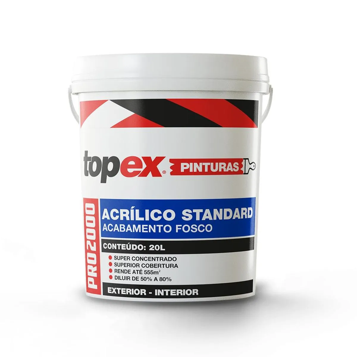 Tinta Acrílica Fosco Pro 2000 Standard 20L Branco Qualyvinil, marca Qualyvinil - Foto Principal