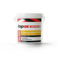 Topex 1000 Tinta Acrílica Econômica Fosco 3,6 Litros Branco