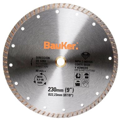 Disco Diamantado 9 Turbo 21WT191 Bauker