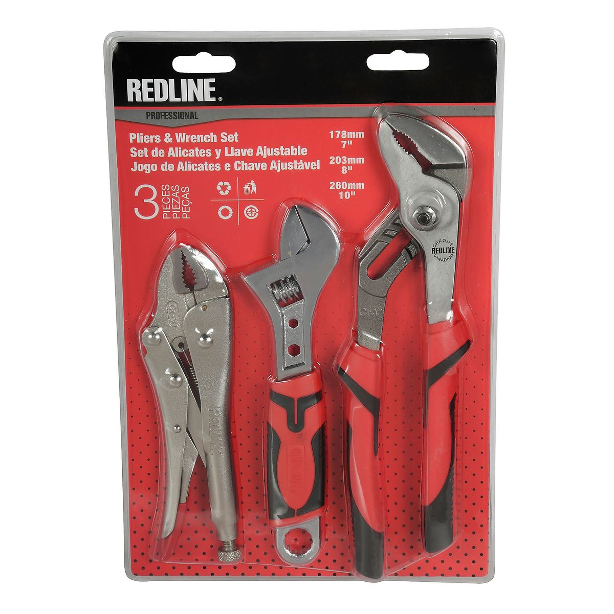 Kit com 3 Ferramentas de Encanamento Redline, marca Redline - Foto Principal