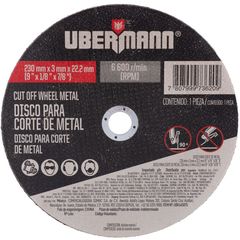 Disco Corte Metal 9Pol X 1/8Pol.