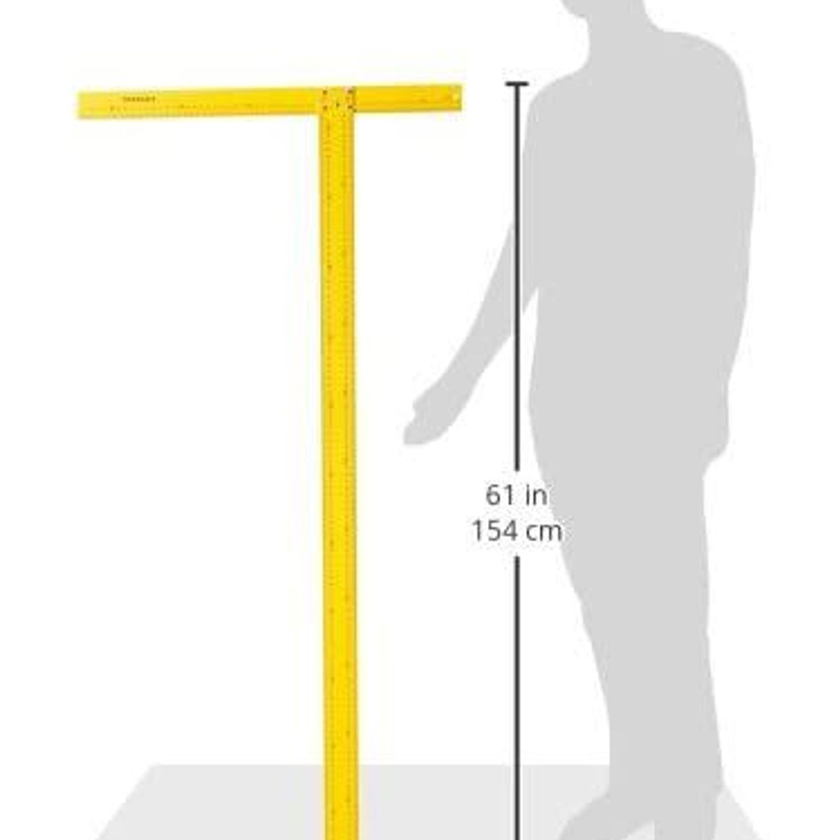 Régua T para Drywall Métrico Amarelo e Preto Stanley, marca Stanley - Foto 2