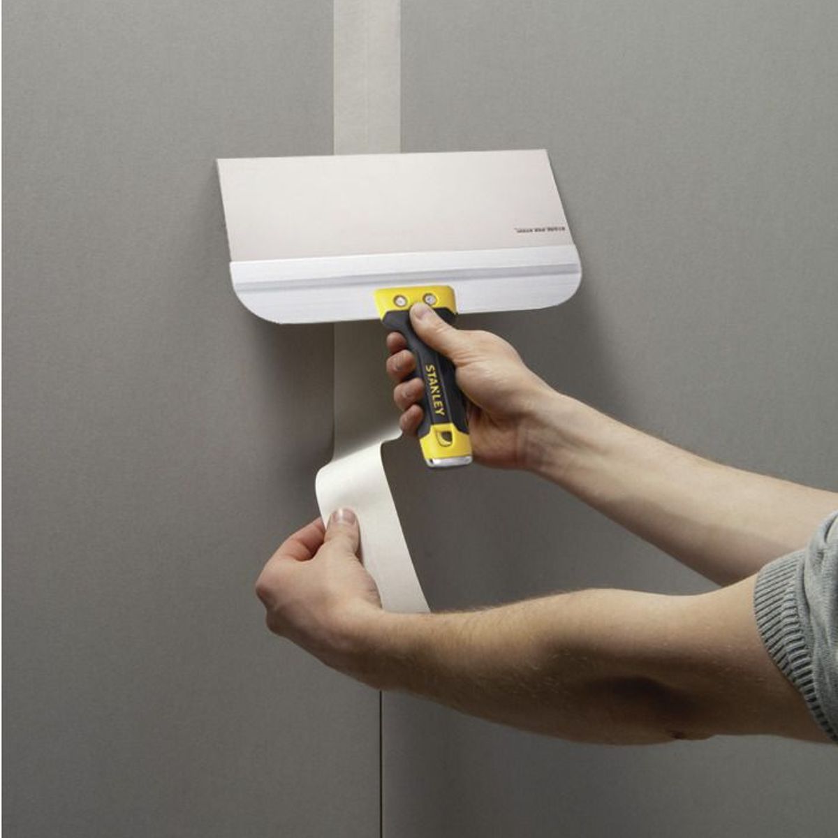 Espátula Inox para Drywall 10 Amarelo e Preto Stanley, marca Stanley - Foto 2
