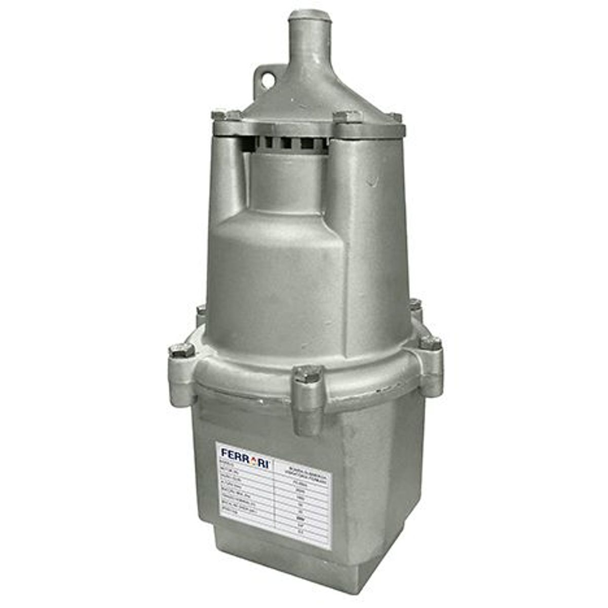 Bomba Submersão Vibratória 70MCA / 1800L/H 380W - 220V, marca Ferrari - Foto Principal