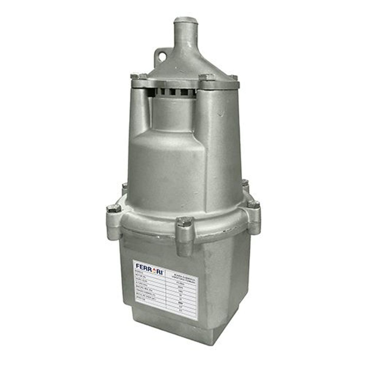 Bomba Submersão Vibratória 70MCA / 1800L/H 380W - 220V, marca Ferrari - Foto Principal