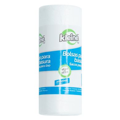 Saco de Lixo com Alas 12 Litros com 30 Unidades 40x45cm Branco