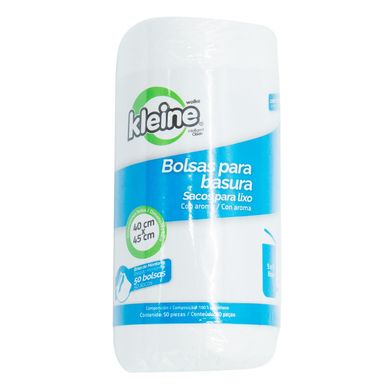 Saco de Lixo Perfumado 12 Litros com 50 Unidades 40x45cm Branco