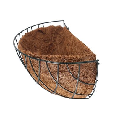 Meio Vaso de Coco 25cm Marrom