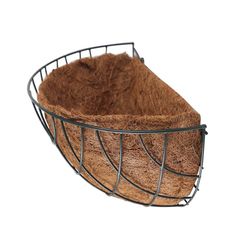 Meio Vaso de Coco 35cm Marrom Top Garden