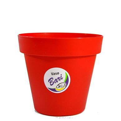 Vaso Bari 15cm Vermelho