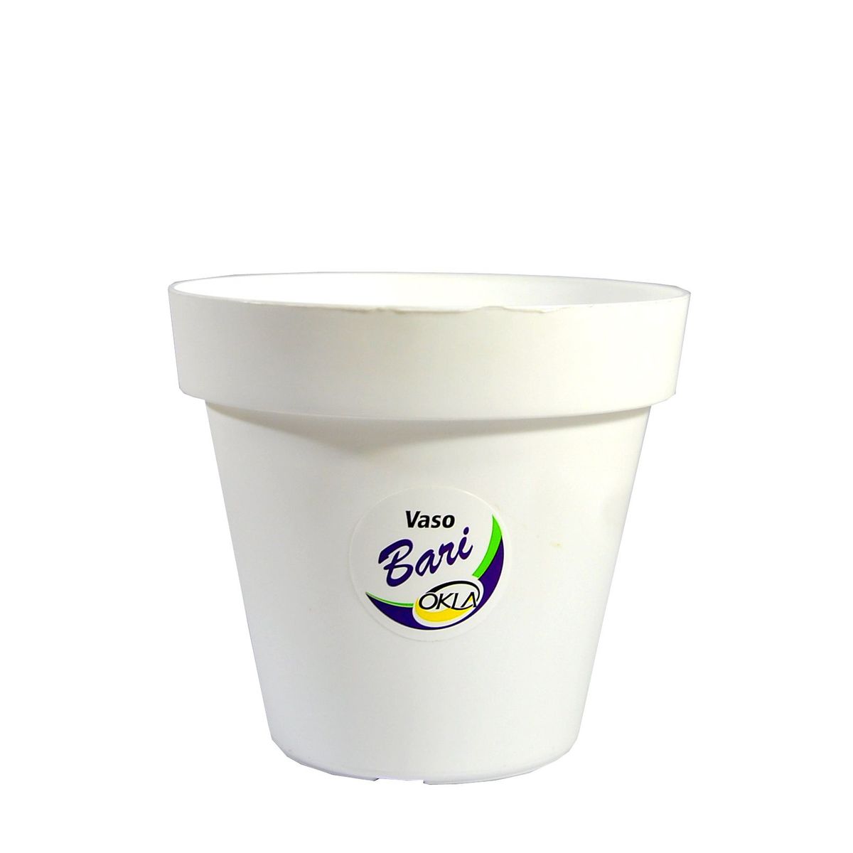Vaso Bari 12cm Branco, marca Okla - Foto Principal