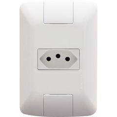 Conjunto Tomada 4X2 10A Aria Branco