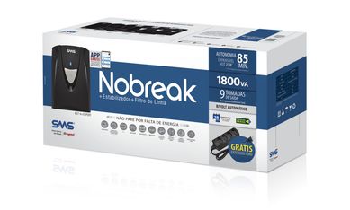 No Break 1800Va Com 6 Tomadas Entrada 115-220 Sada 115V