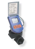 Válvula Elétrica 1" Fêmea com Controlador a Bateria 9V Preto e Azul