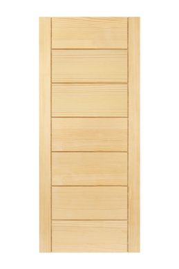 Folha de Porta Madeira Macica Pinus Sem No Natural 210x92x3,5cm Alamo 7VG