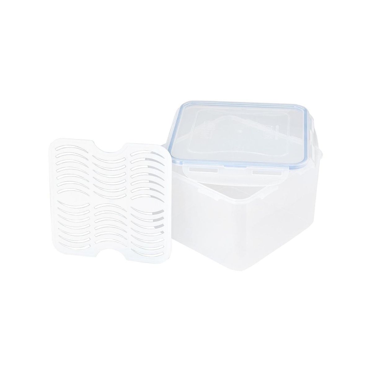 Pote Quadrado com Clip de 3,7l Just Home Collection, marca Just Home Collection - Foto Principal