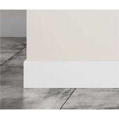 Rodapé Liso Reto 5x1,5cm Barra 270cm MDF Idrofulgo Branco Clássico