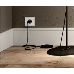 Rodapé Frisado Reto 15x1,5cm Barra 270cm MDF Idrofulgo Branco Clássico