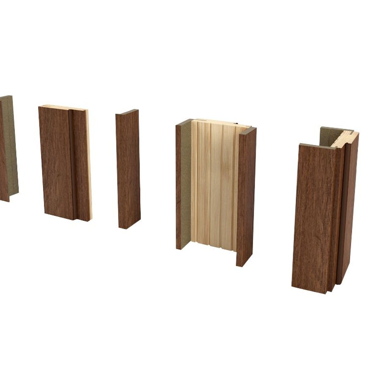 Jogo de Guarnição Regulável Ipê Acabada 2 Lados 220x7x1cm Vert, marca Vert - Foto Principal