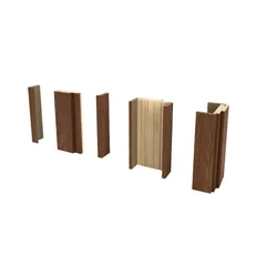 Jogo de Guarnição Regulável Ipê Acabada 2 Lados 220x7x1cm Vert