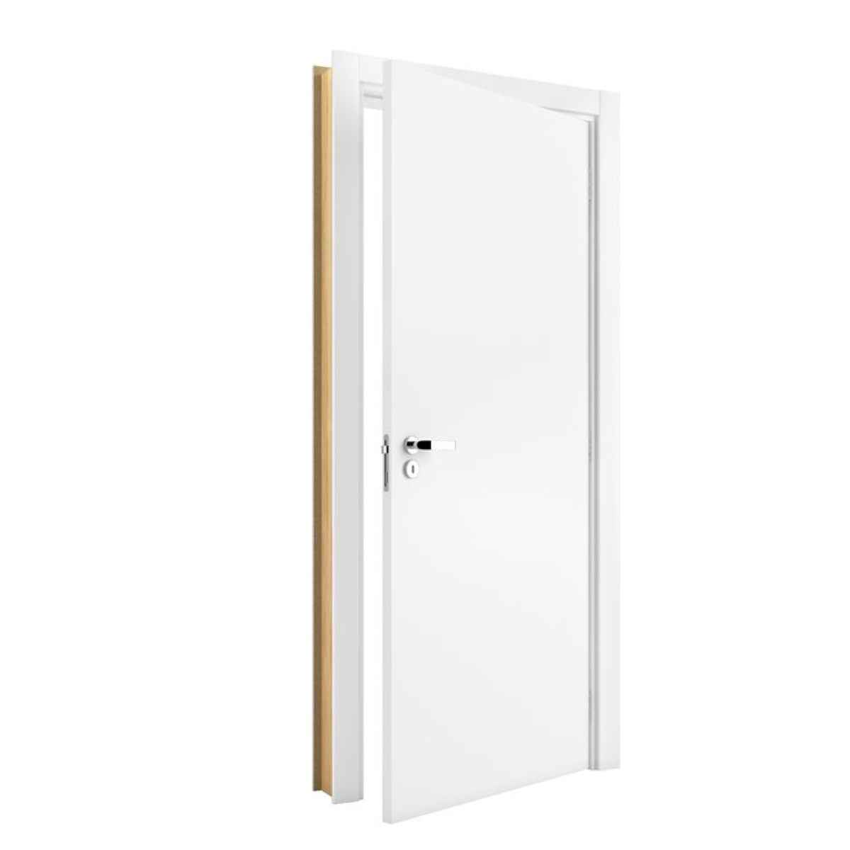 Kit Porta Lisa MDP U.V Batente 14cm Esquerdo 210x62cm Branco Vert, marca Vert - Foto Principal