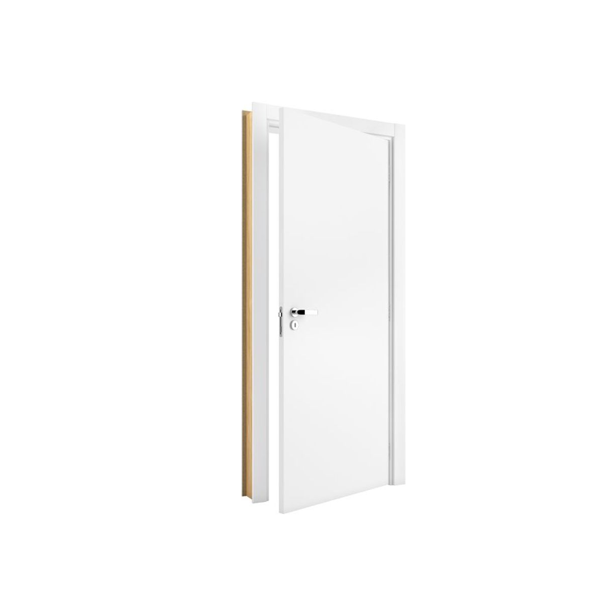 Kit Porta Lisa MDP U.V Batente 14cm Esquerdo 210x62cm Branco Vert, marca Vert - Foto Principal
