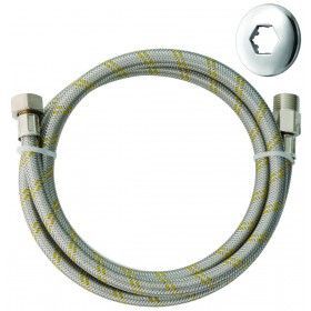 Ligao Flexvel Inox Para Gs Com 1,5M Rosca Mxf Macho Fmea 1/2